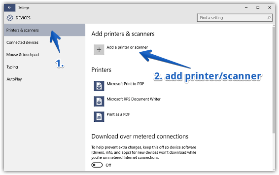 windows 10 add printer