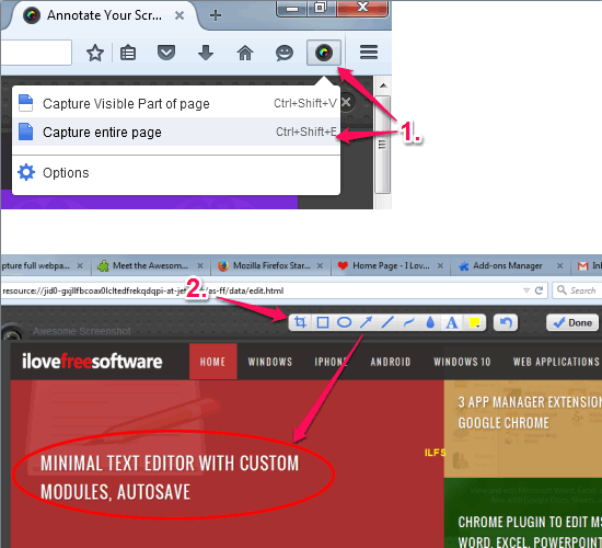 Awesome Screenshot- capture full webpage and annotate