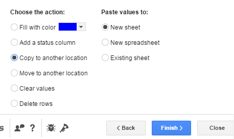 Choose Action to Perform on Duplicates