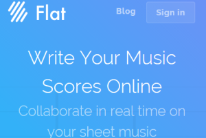 Flat- free online sheet music maker