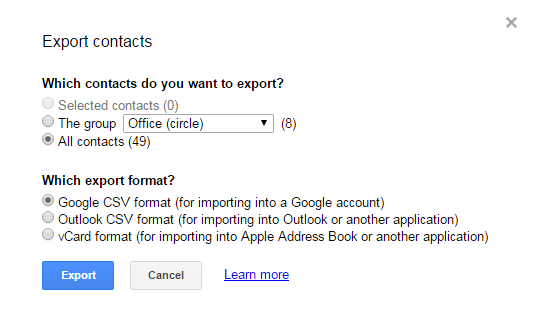 Gmail Export Email Addresses