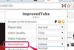ImprovedTube- automatically disable annonations on all YouTube videos