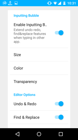 Inputting+ Settings