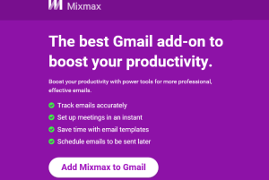 Mixmax- free email tracker, scheduler, and reminder