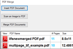 PDF Merge software to combine images and PDF files