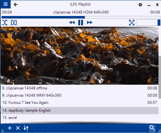 PlayPad Media Player with minimal interface