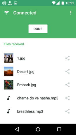 Received Files