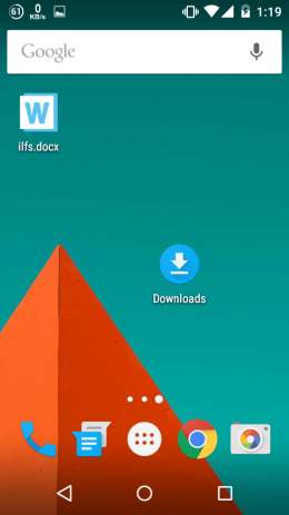 Shortcut to Home screen