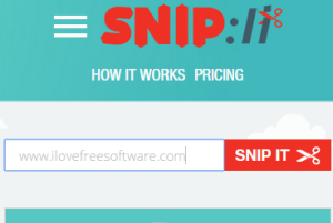 Snipli- online free URL shortener with feature to edit short URLs