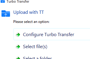 Turbo Transfer- share large files from desktop wihtout installing the software on receiver end