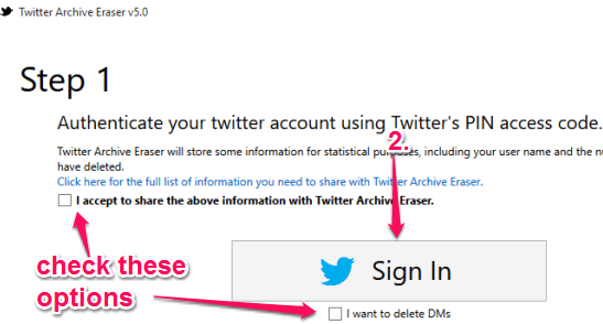 authorize your Twitter account