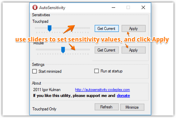 autosensitivity config