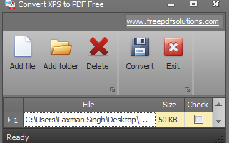 bulk Convert XPS to PDF Free