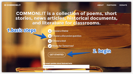 commonlit homepage