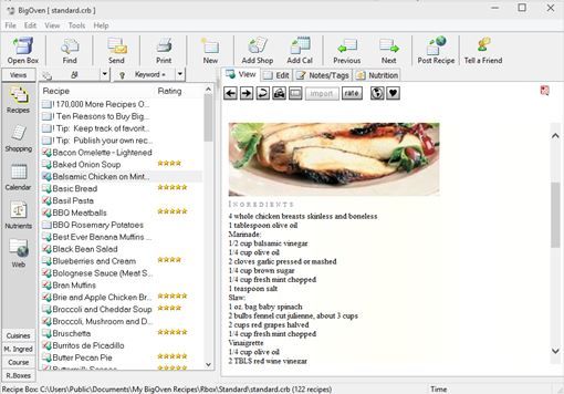 cookbook software windows 10 3