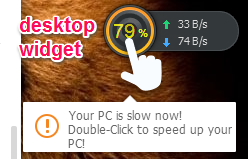 desktop widget to clean memory