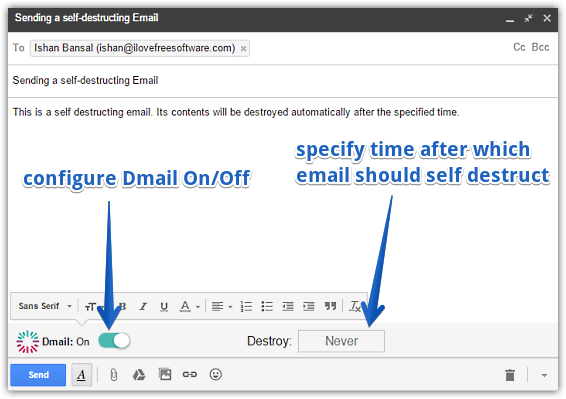 dmail configuration