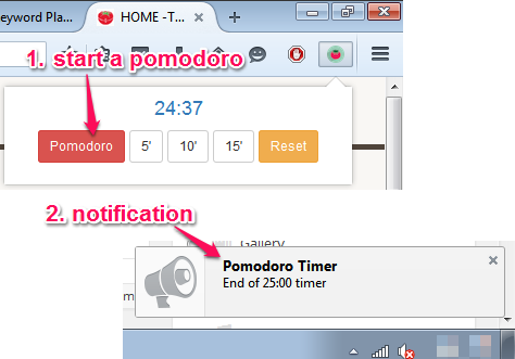 free Pomodoro clock to manage time and complete your tasks