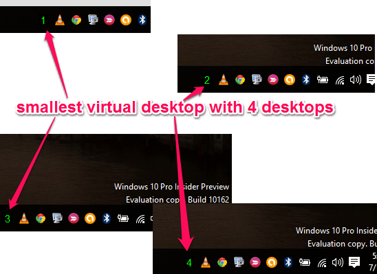 free and smallest virtual desktop software with 4 desktops