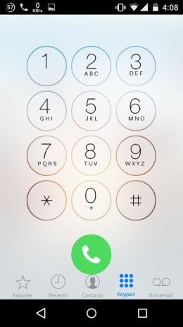 iOS 8 Dialer for Android