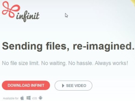 infinit homepage