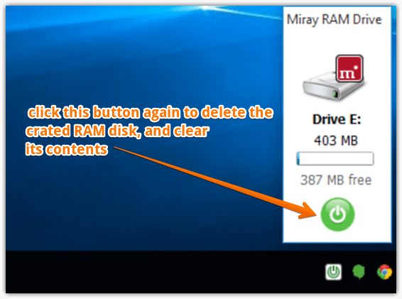 miray ram drive delete disk