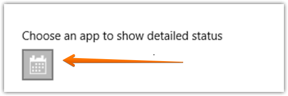 windows 10 choose app to show detailed status