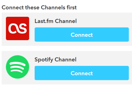 Connect your Last.fm and Spotify accounts with IFTTT