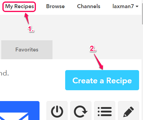 Create a new recipe