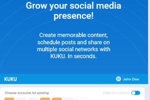 KUKU- how to schedule posts on Tumblr, Twitter, LinkedIn and Facebook together