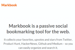 Markbook.io- free website to organize your Favorites collected from different sites