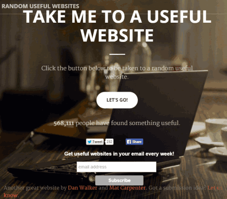 Random Useful Websites- homepage