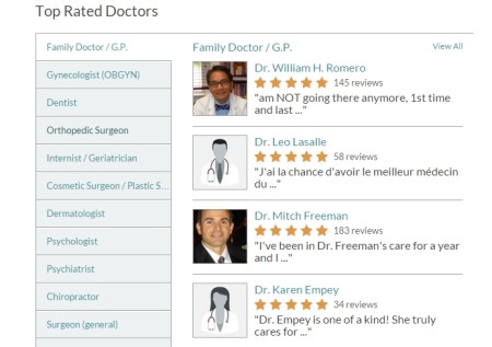 read reviews about doctors