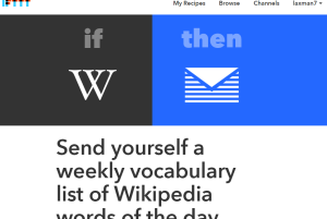 Send yourself a weekly vocabulary list of Wikipedia Word of the Day