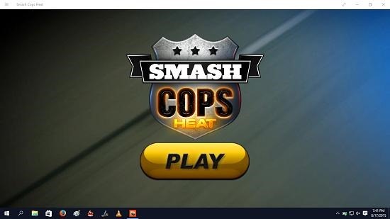 Smash Cops Heat main screen