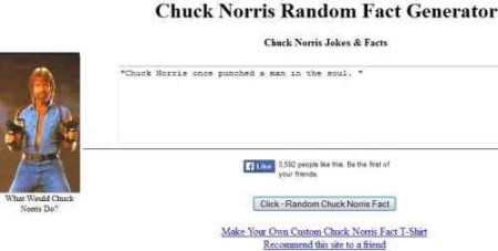 chuck norris random fact generator