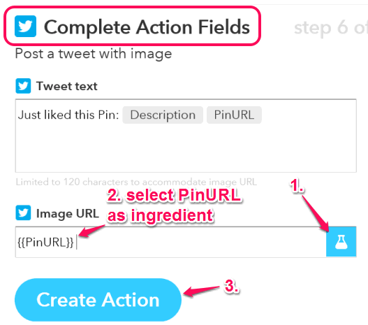 complete action fields