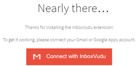connect InboxVudu with your Gmail account