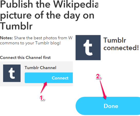 connect your Tumblr blog with IFTTT