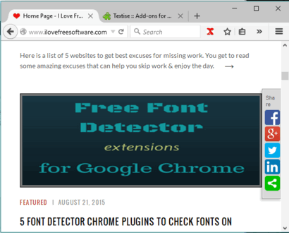 convert a webpage to text in Firefox