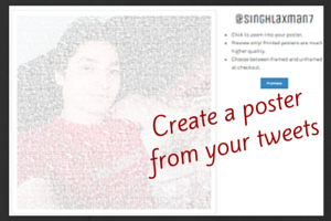 create a poster from your tweets