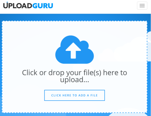 create free account and upload large files