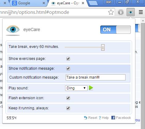 eye care extensions chrome 4