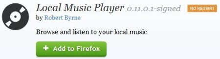 local music player home page