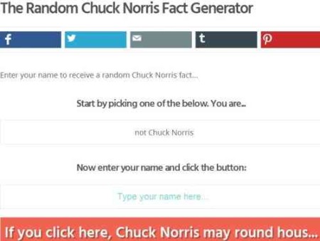 rumandmonkey chuck norris fact generator