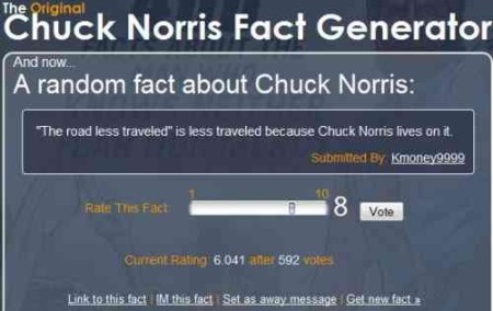 the original chuck norris fact generator
