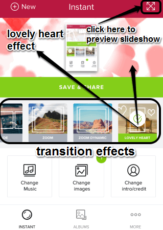 transition effect