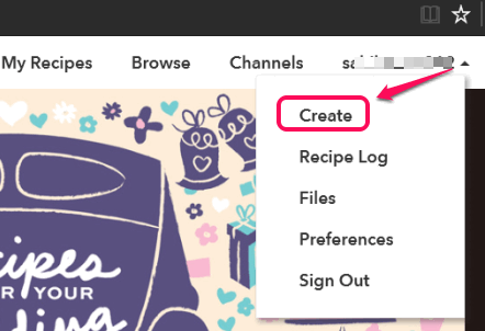 use create button