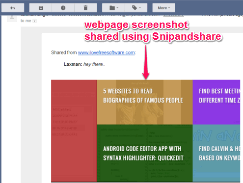 webpage screenshot shared using Snipandshare