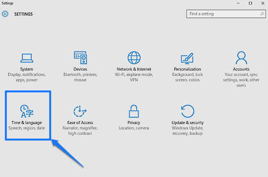 windows 10 modern settings system